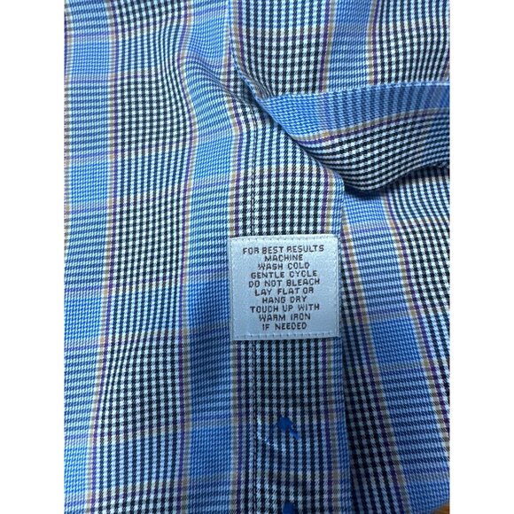 Peter Millar Long Sleeve Button Front Dress Shirt Size M - Picture 5 of 9